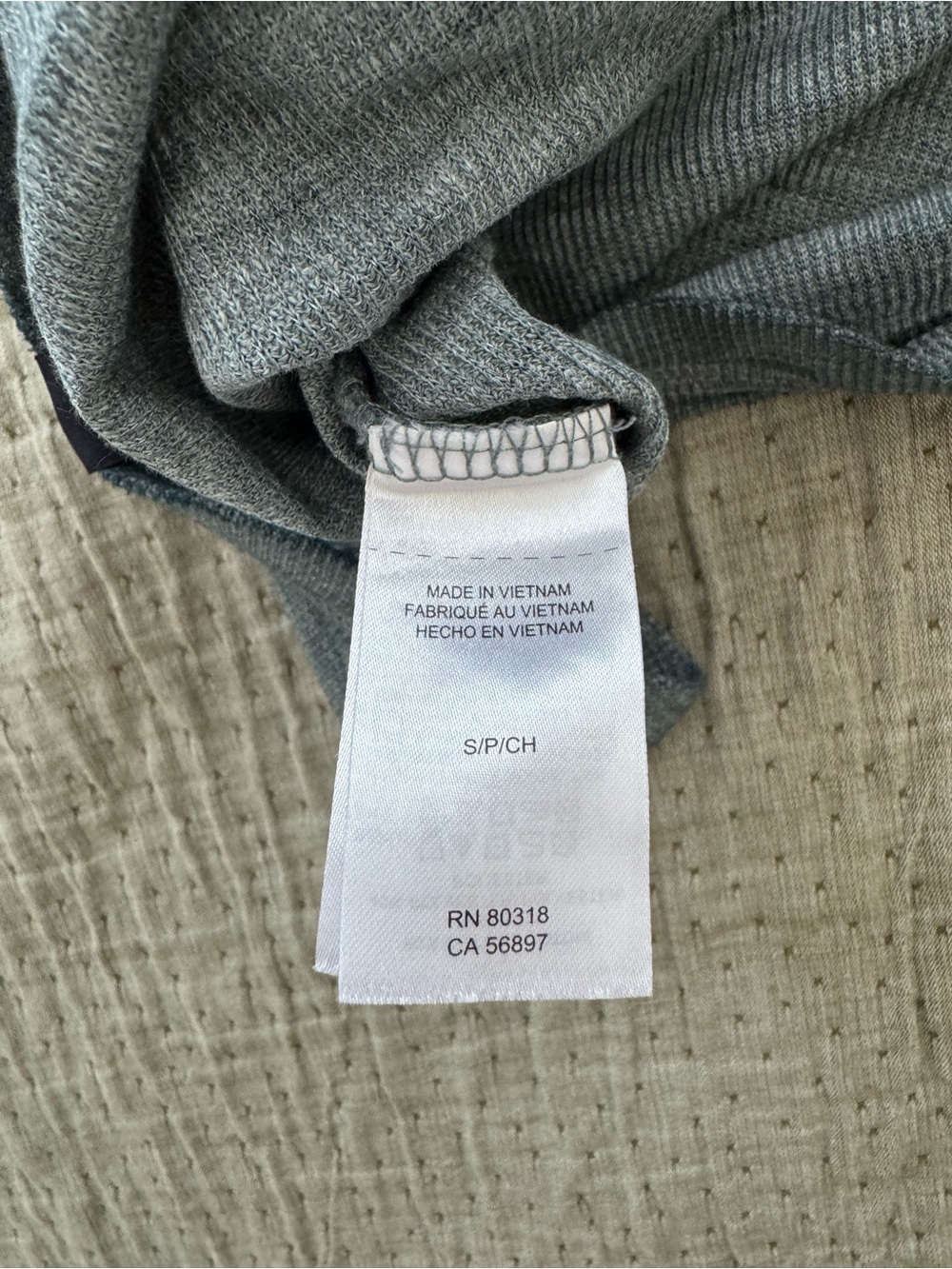 Lucky Brand Venice Burnout Blue Contrast Long Sleeve Raglan Crew T-Shirt - Picture 8 of 10